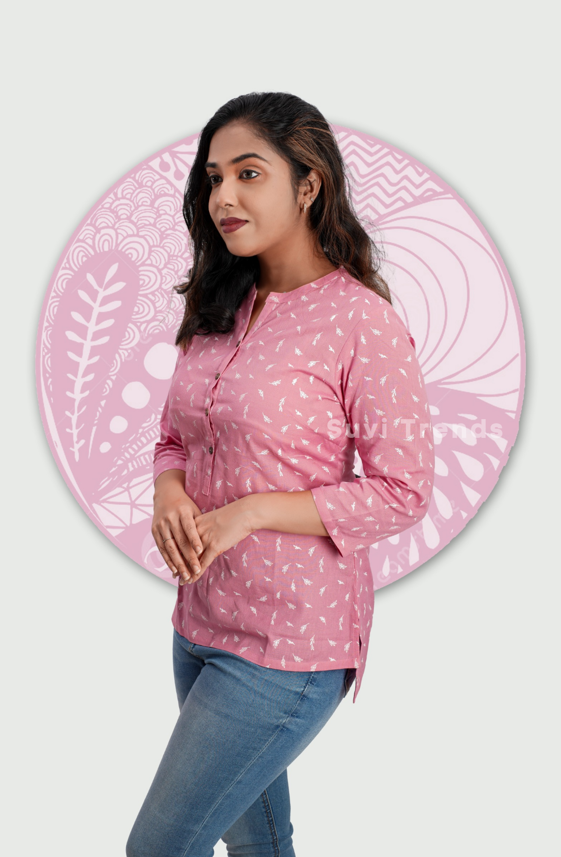 Blossom Colour Block Printed Top