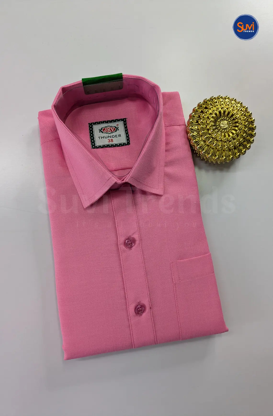Casual Men's Cotton Dhoti Set - Pink