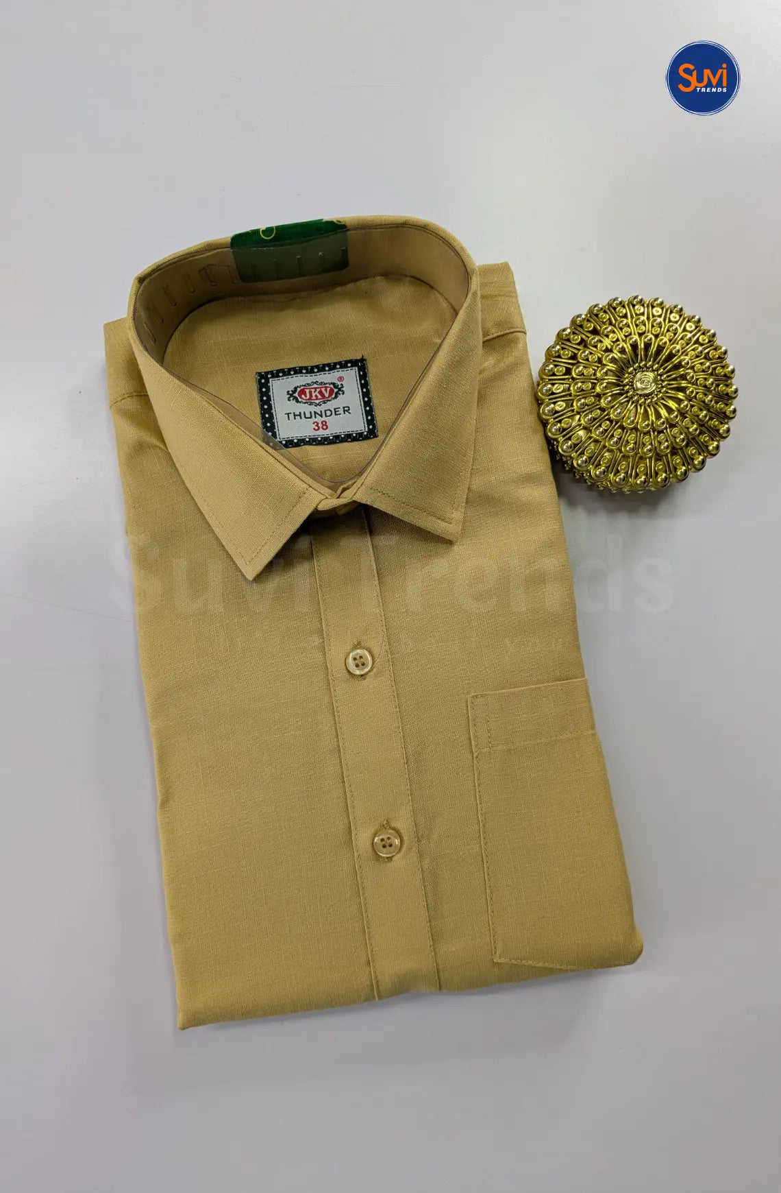 Casual Men's Cotton Dhoti Set - Sandal