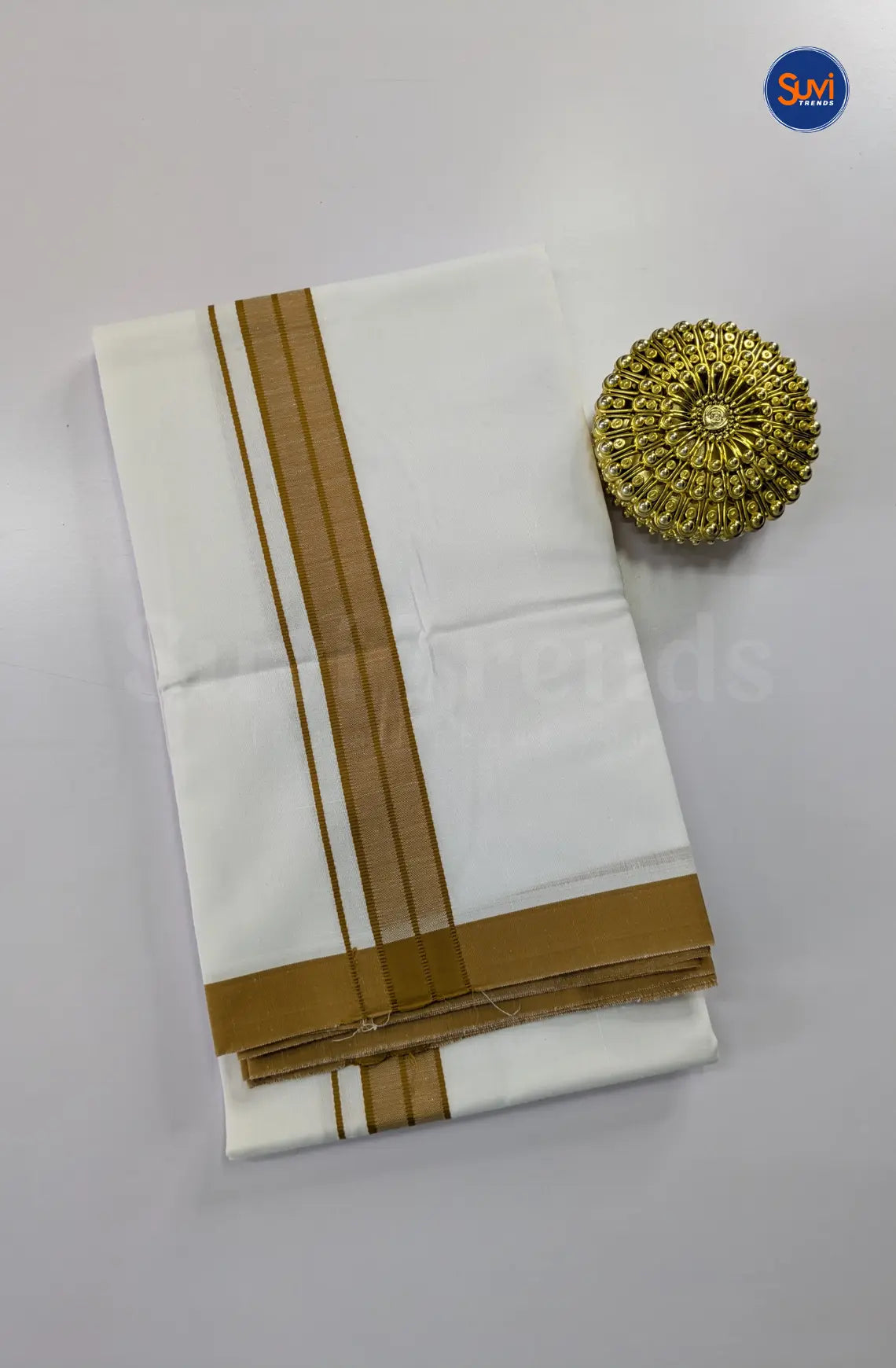 Casual Men's Cotton Dhoti Set - Sandal