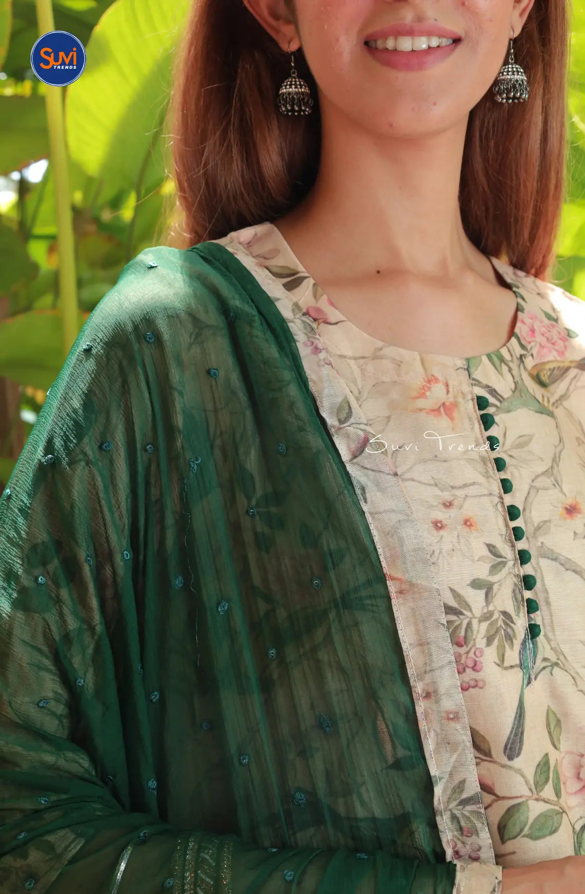 Digital Printed Suit Set - Brown