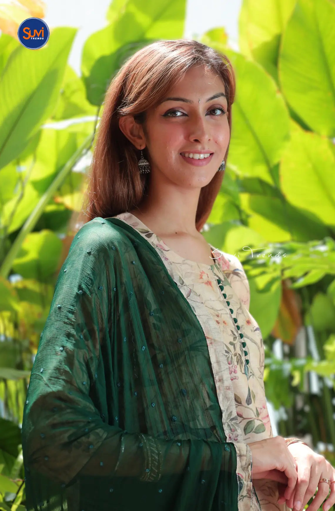Digital Printed Suit Set - Brown