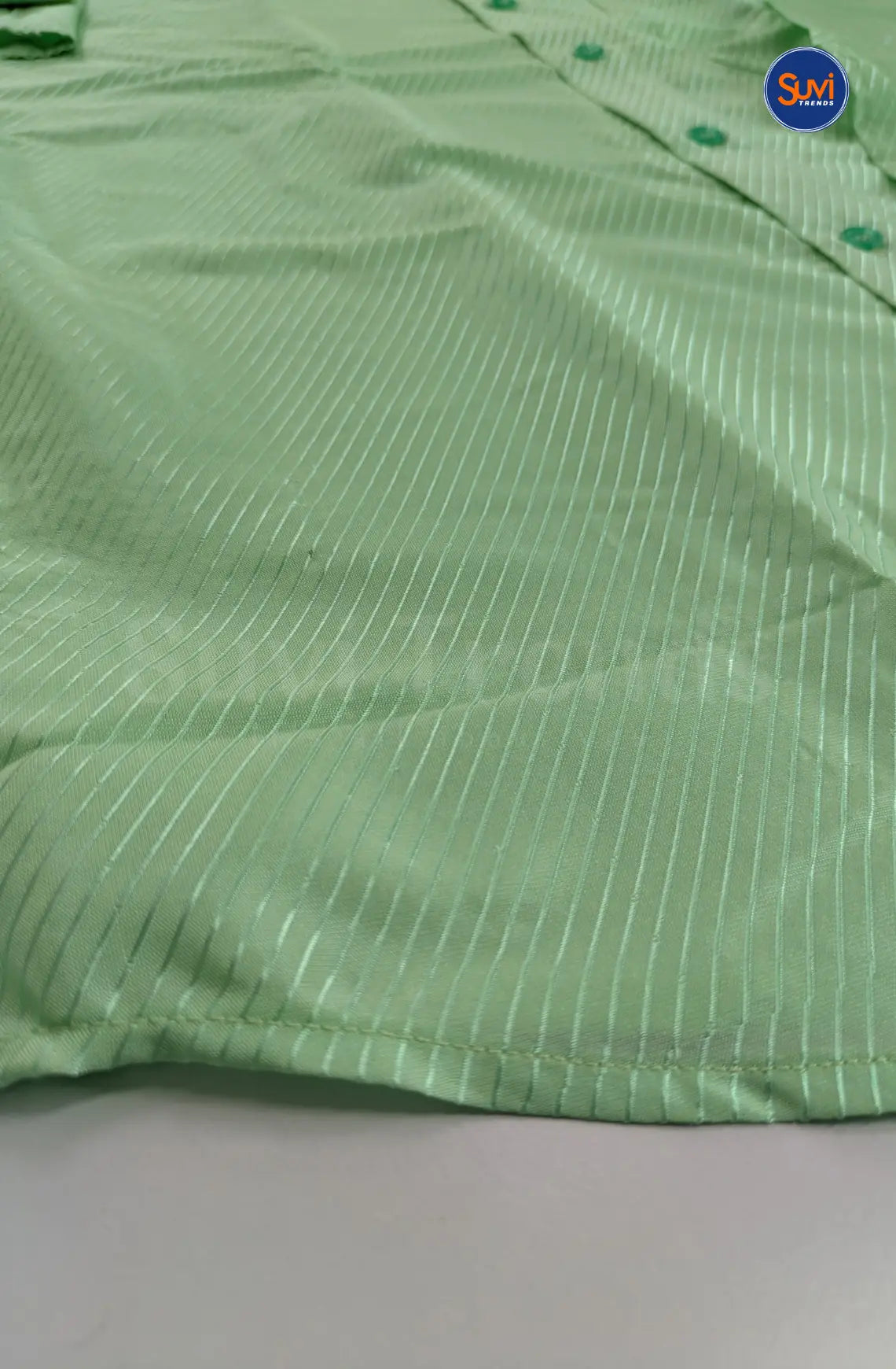Premium Stripes Men's Dhoti Set - Green