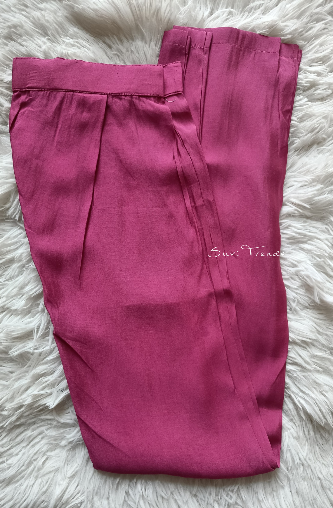 Muslin Suit Set with Pearl Bead Work - Pink