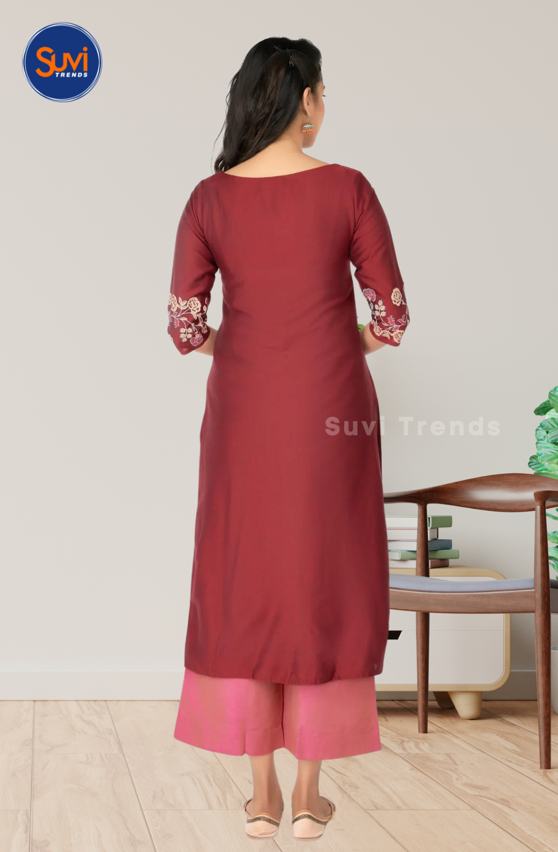 Mugal Floral Printed Kurti Set