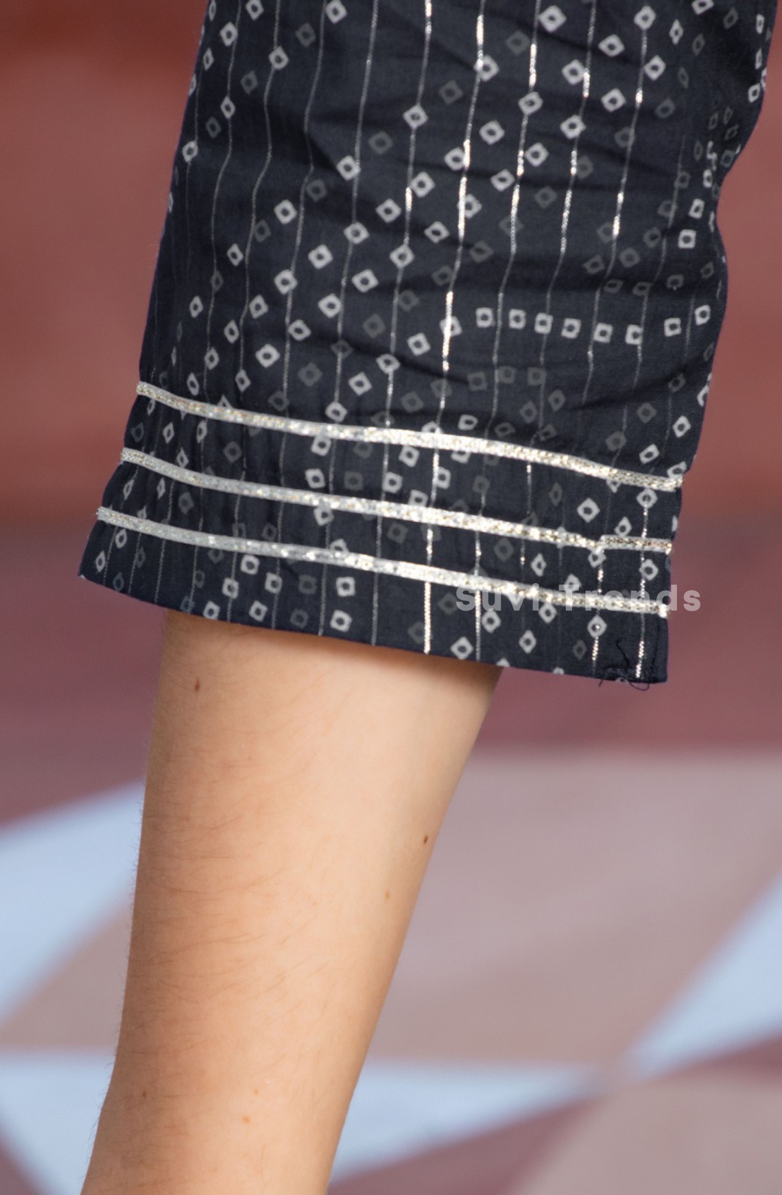 Black Zari Embroidery Long Gown