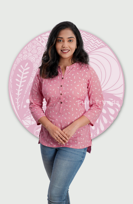 Blossom Colour Block Printed Top