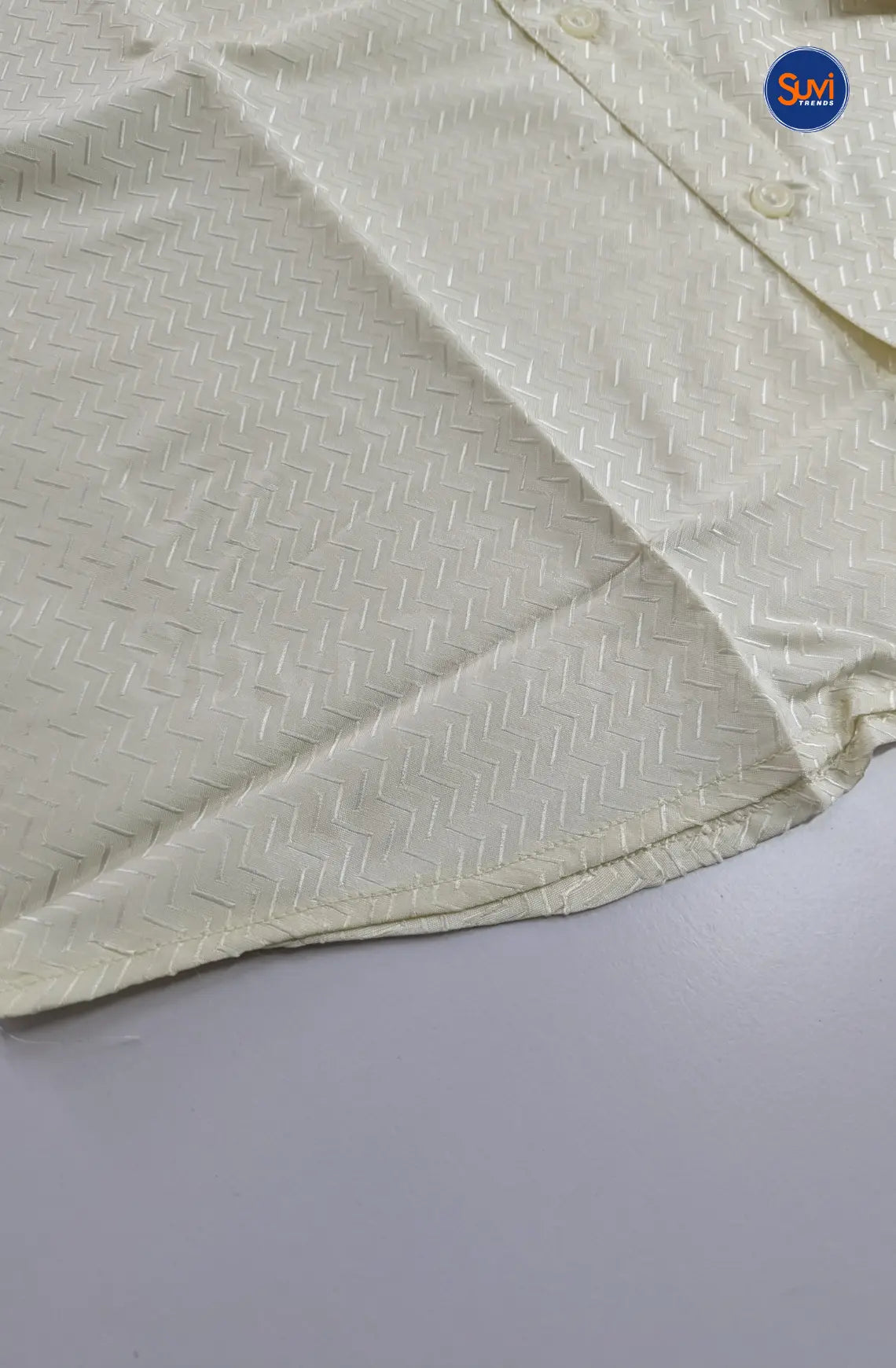 Luxury Embossed Dhoti Set Woven With Gold Zari - White