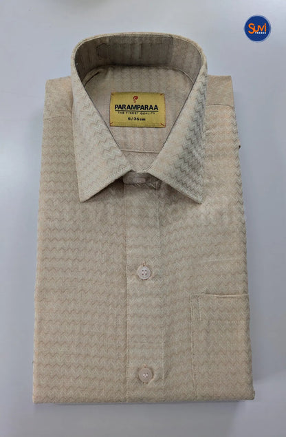 Wedding Zari Brocade Shirt and Dhoti Set 2