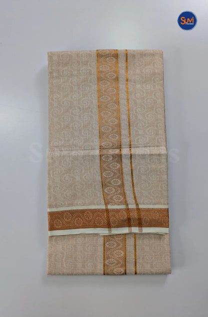 Wedding Zari Brocade Shirt and Dhoti Set 7