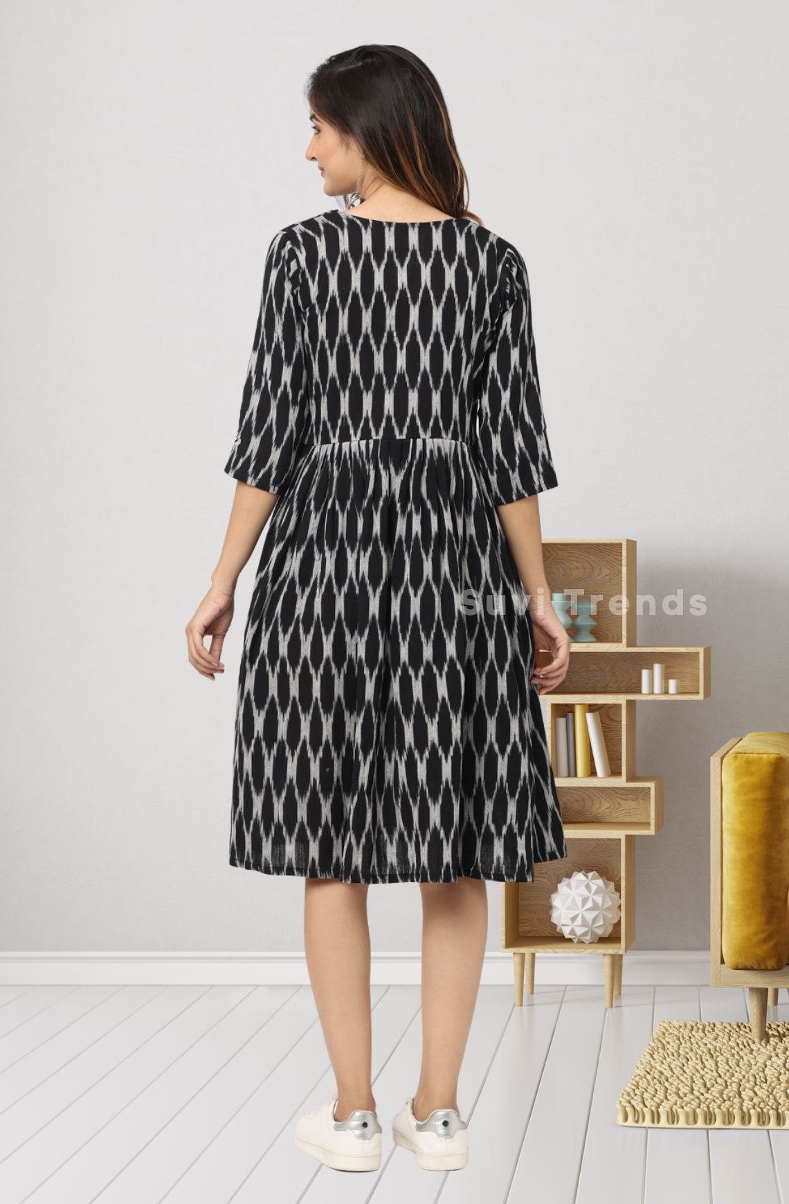 Black Ikat Dress