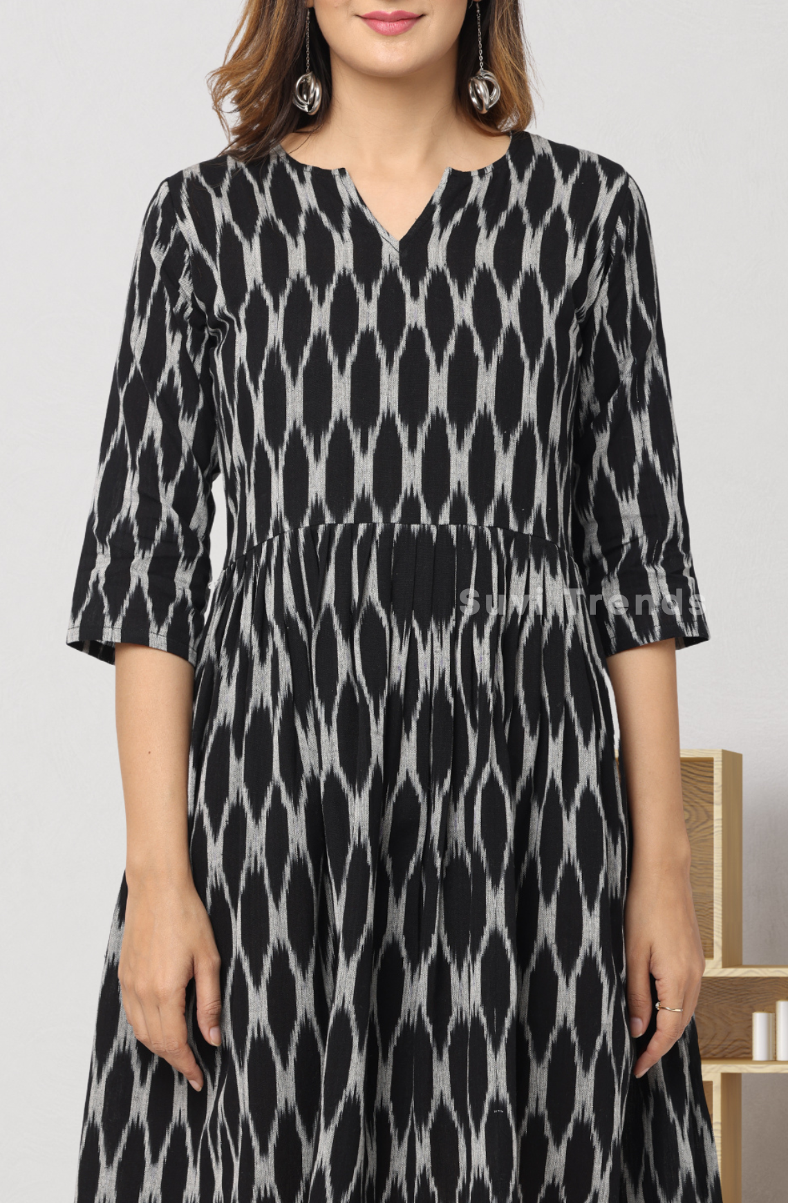 Black Ikat Dress