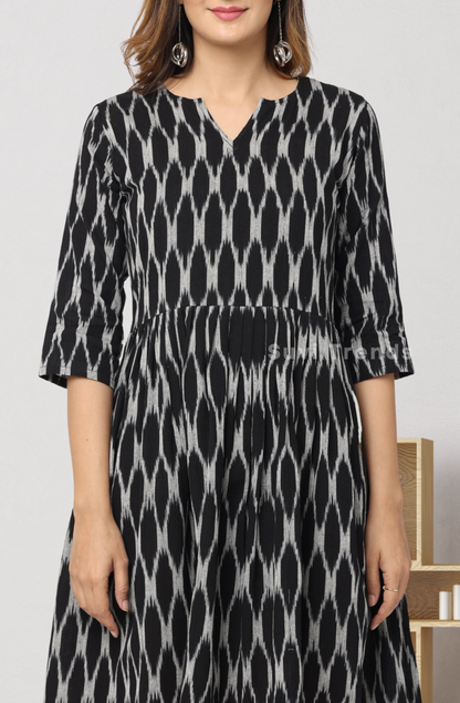 Black Ikat Dress