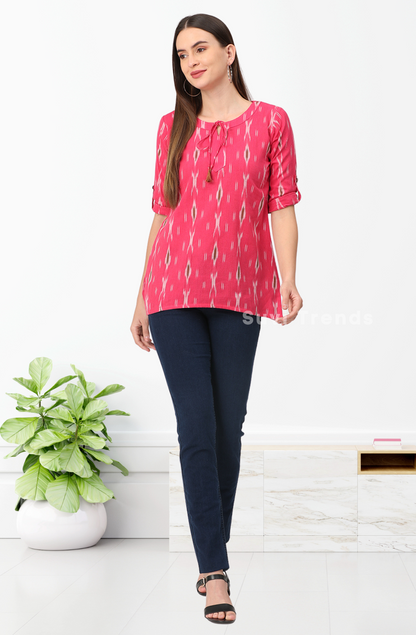 Pink Ikat Legacy Top